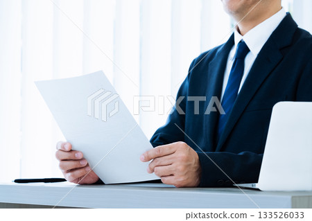 Businessman in charge of recruitment 133526033