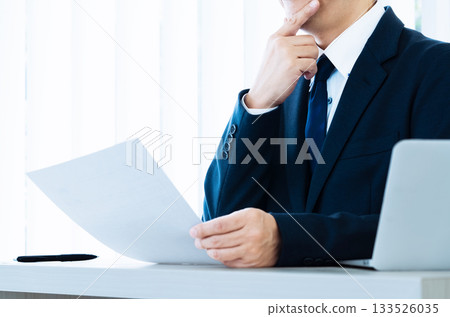 Businessman in charge of recruitment 133526035