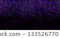 Sparkling purple lametta bg with strass pattern and glowing effect 133526770