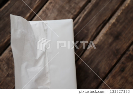Plain white soft pack tissues 133527353