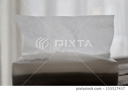 部分使用過的軟包裝紙巾 133527437