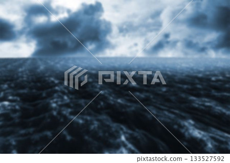 Scenic view of sea against overcast sky Scenic view of sea against overcast sky 133527592