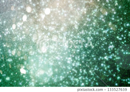 White snow and stars on green White snow and stars on green 133527639