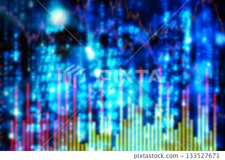 Composite image of numbers and graphs 133527671