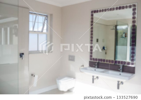 Interior of modern bathroom at home 133527690