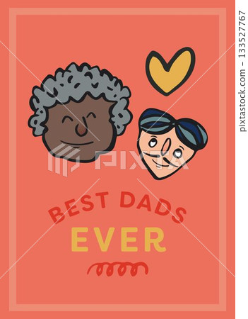 Best dads ever greeting card for fathers day 133527767
