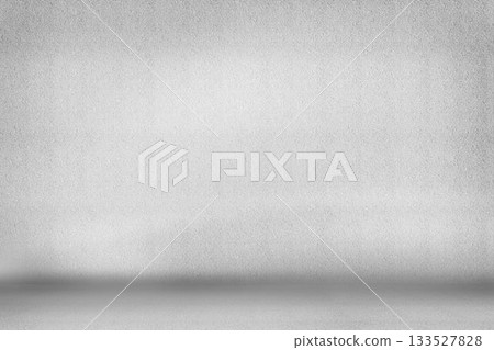 Minimalistic interior is showcasing textured light grey wall meeting smooth grey floor seam Minimalistic interior is showcasing textured light grey wall meeting smooth grey floor seam 133527828