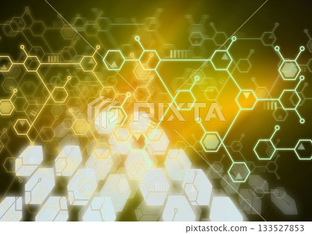 Abstract molecule background 133527853