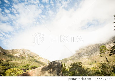 Mountains on sky background 133527872