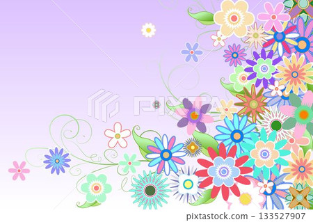 Digitally generated girly floral design Digitally generated girly floral design 133527907