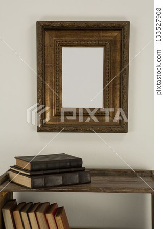 Photo frame on the wall, Close-up 133527908