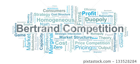 Bertrand Competition Word Cloud. Key Concepts in Price Strategies and Market Outcomes 133528284