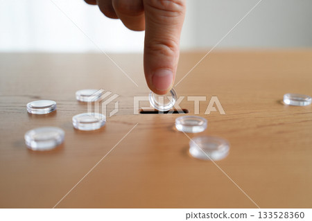 close up of hand with transparent medicine 133528360