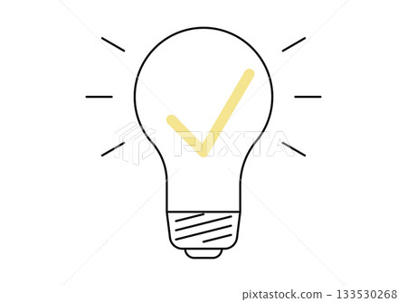 Light bulb icon. Vector illustration. Light bulb icon. Vector illustration. 133530268