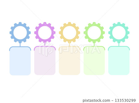 5 steps infographics template for presentation. Vector illustration. 5 steps infographics template for presentation. Vector illustration. 133530299