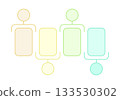 4 steps infographics template for presentation. Vector illustration. 133530302
