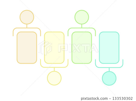 4 steps infographics template for presentation. Vector illustration. 4 steps infographics template for presentation. Vector illustration. 133530302