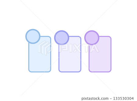 3 steps infographics template for presentation. Vector illustration. 3 steps infographics template for presentation. Vector illustration. 133530304