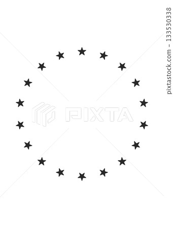 Frame from stars solated on white background stock illustration Frame from stars solated on white background stock illustration 133530338