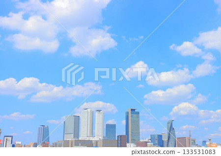 愛知縣名古屋市名古屋站週邊摩天大樓的景色 愛知縣名古屋市名古屋站週邊摩天大樓的景色 133531083