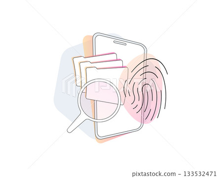 Biometric file access enhances mobile security. Fingerprints file access scans for folder authentication. Biometric authentication data privacy, threat protection in 2026 app ecosystems illustration Biometric file access enhances mobile security. Fingerprints file access scans for folder authentication. Biometric authentication data privacy, threat protection in 2026 app ecosystems illustration 133532471