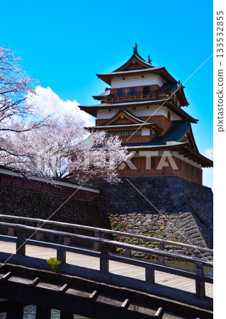 Spring Cherry Blossoms Suwa Takashima Castle Spring Cherry Blossoms Suwa Takashima Castle 133532855