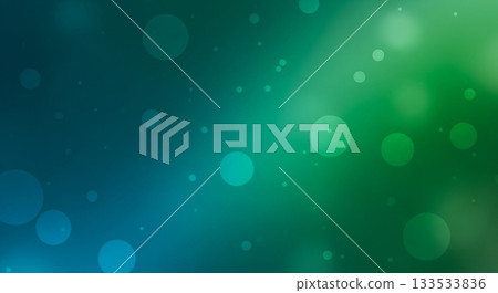 絕妙的散景背景,閃耀的光芒在綠色和藍色的漸變中交織。 絕妙的散景背景,閃耀的光芒在綠色和藍色的漸變中交織。 133533836