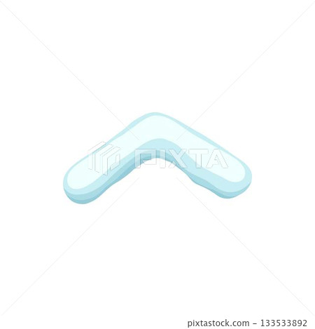 White snowy cape on white background, snowdrifts, Winter element, border frame snow decoration. cartoon flat decoration with snowflakes, icicles isolated illustration 133533892