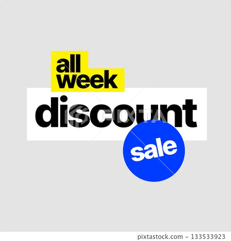 Discount banner template. Vector illustration for special offer. Discount banner template. Vector illustration for special offer. 133533923