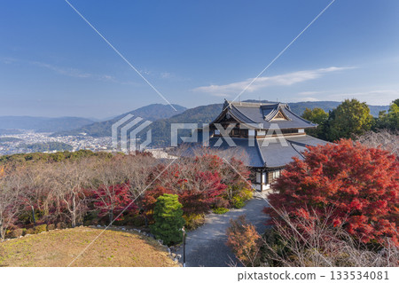 Shogunzuka Seiryuden: View from the West Observatory during the autumn foliage season Shogunzuka Seiryuden: View from the West Observatory during the autumn foliage season 133534081