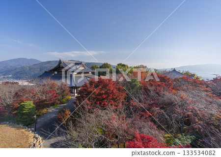 Shogunzuka Seiryuden: View from the West Observatory during the autumn foliage season Shogunzuka Seiryuden: View from the West Observatory during the autumn foliage season 133534082