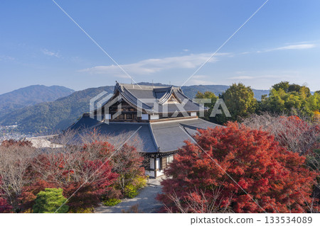 Shogunzuka Seiryuden: View from the West Observatory during the autumn foliage season 133534089