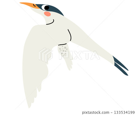Capuchin Gull Cartoon Character Vector Illustration Capuchin Gull Cartoon Character Vector Illustration 133534199