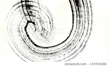 Simple, powerful lines drawn in ink, faded lines drawn in ink, monochrome banner-sized illustrations 133534266