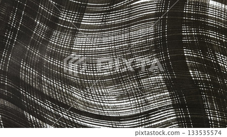 A grid pattern like a swaying cloth drawn with ink, with faded checkered lines with ink strokes, monochrome, banner size A grid pattern like a swaying cloth drawn with ink, with faded checkered lines with ink strokes, monochrome, banner size 133535574