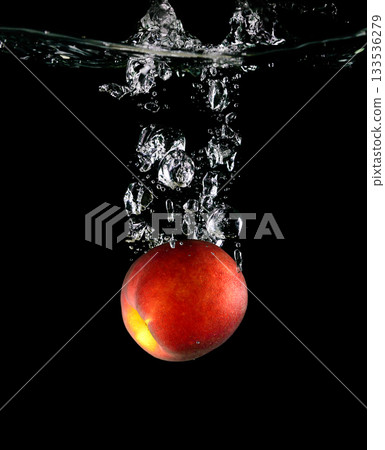 Peach falling into the water Peach falling into the water 133536279