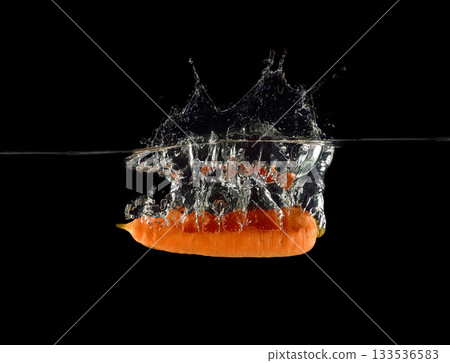 Falling vegetable carrots Falling vegetable carrots 133536583