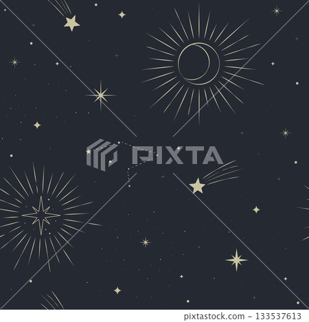 astrology seamless pattern 133537613