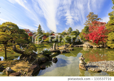 Japanese garden that shines in autumn leaves (Kyoto Katsura Imperial Villa) 133537710
