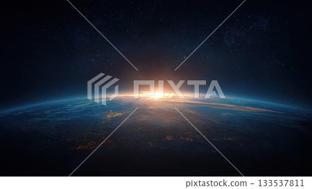 Earth's horizon and band of light: A spectacular sunrise image from space Earth's horizon and band of light: A spectacular sunrise image from space 133537811