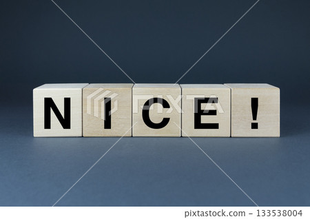 Nice. Cubes form the word Nice Nice. Cubes form the word Nice 133538004