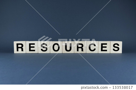Resources. Cubes form the word Resources. Resources. Cubes form the word Resources. 133538017