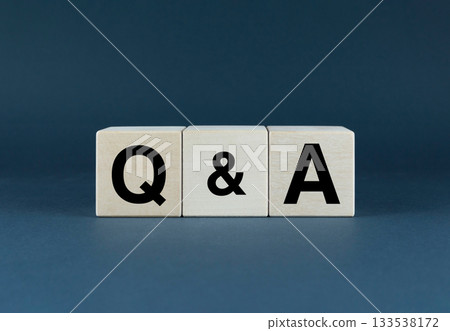 Q&A Question answer. The cubes form the word Q&A Question answer. Business The concept of Q&A Question answer 133538172