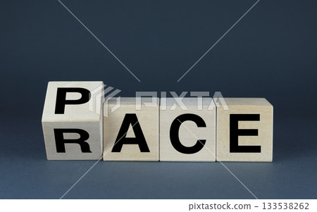 Pace or race. The cubes form the words of choice Pace or race Pace or race. The cubes form the words of choice Pace or race 133538262