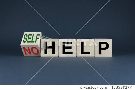 No help or self help. Cubes form words No help or self help. No help or self help. Cubes form words No help or self help. 133538277