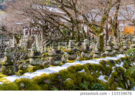 足野念佛寺的冬天 - 西院河畔的雪 京都府京都市右京區 8 133539076