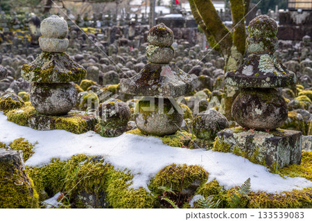 足野念佛寺的冬天 - 西院河畔的雪 4 - 京都府京都市右京區 133539083