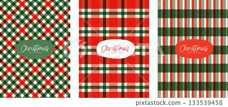 Christmas plaid background. plaid, checked pattern design for card. Set gingham fabric prints. tartan shirt cloth. Classic flannel textures. Geometric backdrop. vector illustration. Christmas plaid background. plaid, checked pattern design for card. Set gingham fabric prints. tartan shirt cloth. Classic flannel textures. Geometric backdrop. vector illustration. 133539458