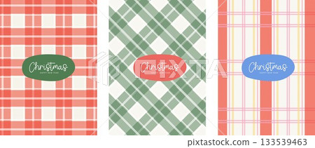 Christmas plaid background. plaid, checked pattern design for card. Set gingham fabric prints. tartan shirt cloth. Classic flannel textures. Geometric backdrop. vector illustration. Christmas plaid background. plaid, checked pattern design for card. Set gingham fabric prints. tartan shirt cloth. Classic flannel textures. Geometric backdrop. vector illustration. 133539463