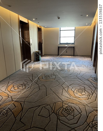 Hotel corridor elevator hall 133539887